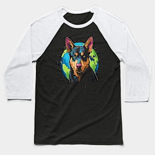 Australian Kelpie Earth Day Baseball T-Shirt